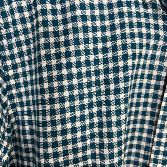 Southern Tide Blue White Gingham Tailored Button Sport Shirt Size Medium - Picture 7 of 13